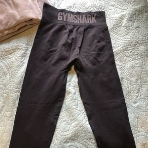 GYMSHARK BLACK FLEX HIGH WAISTED SEAMLESS LEGGINGS